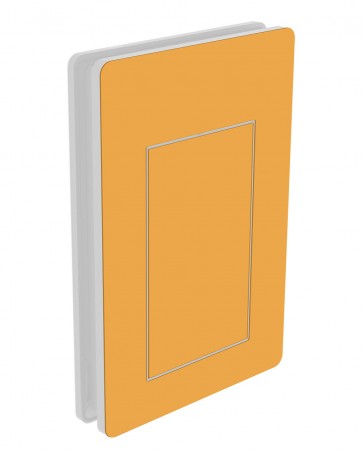 outside cover - large - acrylic glass – pastel yellow (1034)