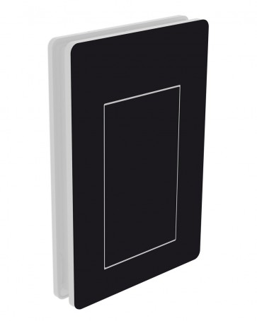 outside cover - large - acrylic glass – traffic black (9017)