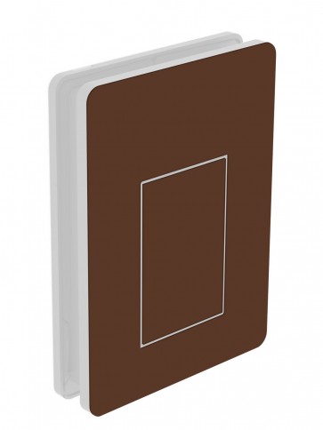 outside cover - medium - acrylic glass - nut brown (8011)